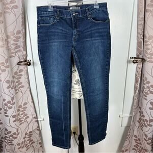 Levi’s 524 skinny mid rise blue jeans